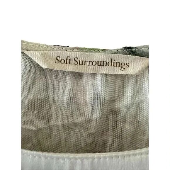 Soft Surroundings  Milk Maid Floral Print Layered Sleeveless SZPXL #1996 - Picture 3 of 16